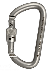 Rock Exotica rockD Stainless Steel Screw-Lock Carabiner - 41Kn