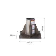 3M  DBI-SALA Stainless Steel Floor Mount Base High Capacity (8000096)