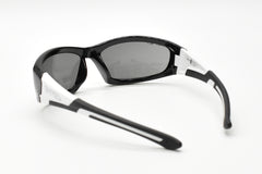 EYRES BERCY Matt Black & White Frame Grey Lens