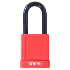 ABUS Safety Padlock Red - Keyed Alike - Pk 4