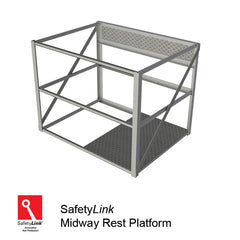 Safetylink Permanent Ladder Midway Rest Platform (LADER001.12)