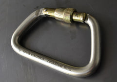 Rock Exotica rockSteel Screw-Lock Carabiner - Keylock - 45Kn