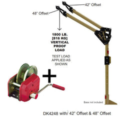Pelsue Davit arm, mast 1219mm reach-20m IKAR ALKO Load Winch Rated 250kg