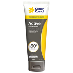 Aero Healthcare CANCER COUNCIL SPF50+ Active Sunscreen Tube 110mL (Carton of 24 Each)