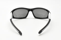 EYRES BERCY Matt Black & White Frame Grey Lens