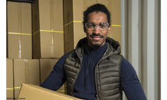 Bolle Safety Glasses NESS+ Orange/Black Temples Platinum