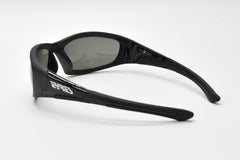 EYRES BERCY Matt & Shiny Black Frame Polarised Grey Lens