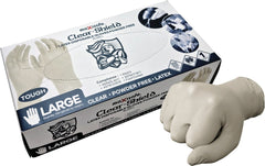 Maxisafe Latex Disposable Gloves, Unpowdered, Box of 100 (Carton of 10 Boxes)