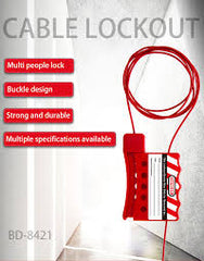 Insulation Cable Lock for valves and cabinets