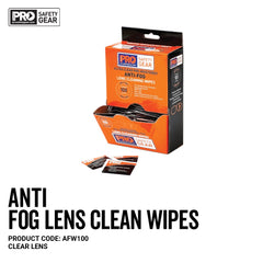 Pro Choice Lens Cleaning Wipes Anti-Fog Box of 100 (AFW100)