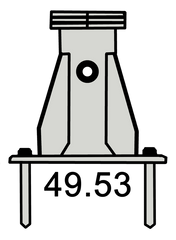 IKAR Davit Centre Stainless Steel Base Plate (41-57/1V4)