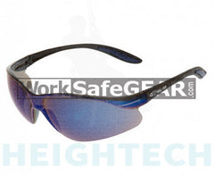 Harpoon 261 Blue Mirror Lens with Black Frame Safety Glasses Specs (261BKBM)