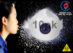 ProChoice Respirator P2 Flat Fold with Valve PK-10 (PCFFP2V)