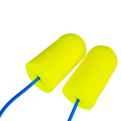 3M E-A-R soft Yellow Neons Large Corded Earplugs, Poly Bag 200 pairs/box