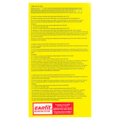 (Case of 4 boxes) 3M Yellow Corded Earplugs in Hard Case Class 3 SLC80 18dB (50 pairs per box) (70071515798)