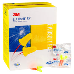 (Case of 10 boxes) 3M Yellow Corded Earplugs in Polybag Class 5 SLC80 26dB (200 pairs per box) (70071515137)