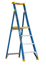 Bailey Ladders Heavy Duty Fibreglass P150-4 150kg Industrial Riveted - 1.2m