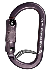 Rock Exotica rockO WireEye Auto-Lock Carabiner - 24Kn