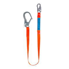 SpanSet ERGO Web Fixed - Single Fall Arrest Lanyard with Double Action Scaffhold Hook