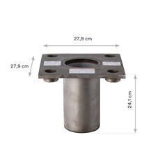 3M DBI-SALA Stainless Steel Flush Core Mount Base High Capacity with Top Plate (8000092)