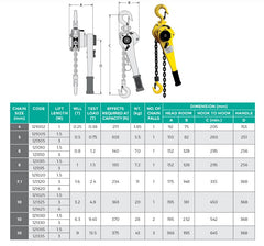 Auslift Lever Block 0.5T x 3M Model AL-3