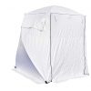 SolarShade Fiber Splicing Tent - white/black rear wall cable slot 6" W x 6" L x 6.5" H with case