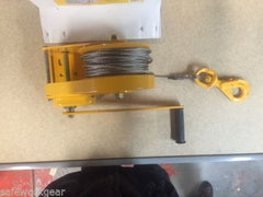 Beaver Brake Hand Winch Lift 600kg Pulling 1200kg 24m Stainless Steel Rope (Bhw2600r)