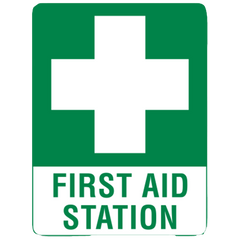 Aero Healthcare Large Poly First Aid Station Sign 60 x 45cm