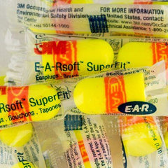 3M E-A-R soft Superfit Large Uncorded Earplugs Poly Bag 200 pairs/box (312-1255)