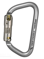 Rock Exotica rockSteel Auto-Lock Carabiner Triact Keylock - 45Kn