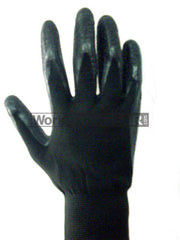 S-M Black Rigger style Glove (Purple Band)