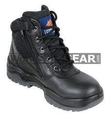 Mongrel Black Low Leg ZipSider Boot Work Boot Victor Footwear Shoe (961020)
