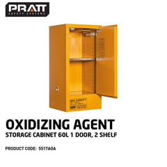 PRATT OXIDIZING AGENT CABINET 60LTR. 1 DOOR, 2 SHELF (5517AOA)