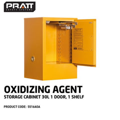 PRATT OXIDIZING AGENT CABINET 30LTR. 1 DOOR, 1 SHELF (5516AOA)