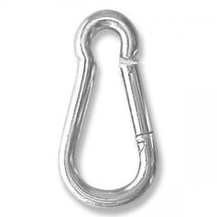 8mm PEAR-SHAPED AISI 316 STAINLESS STEEL CARABINERS BLL 750kg