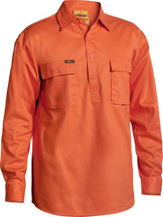 Bisley Closed Front Cotton Drill Shirt