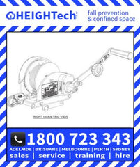 150" (45m) Pelsue Personnel Hoist Stainless Steel Cable