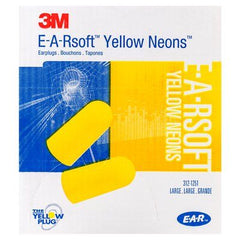 E-A-R soft Yellow Neons Large Uncorded Earplugs, Poly Bag 200 pairs/box (312-1251)