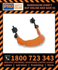 Hard Hat Browguard with Earmuff Attachment - HHBGE