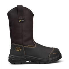 Oliver 240mm Brown Pull On Riggers Boot Waterproof (65-493)