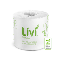 Livi Everyday Toilet Tissue 2 Ply 400 Sheets
