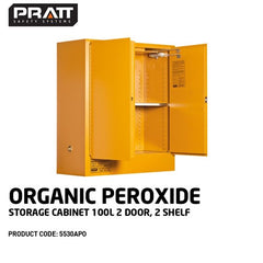 PRATT ORGANIC PEROXIDE CABINET 100LTR. 2 DOOR, 2 SHELF (5530APO)