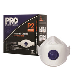 ProChoice Respirator P2 Flat Fold with Valve PK-10 (PCFFP2V)