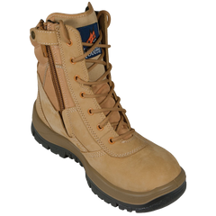 Mongrel Wheat High Leg Zipsider Boot Steel Cap (251050)