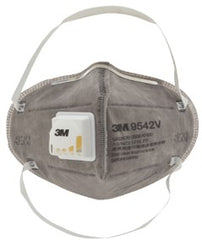 3M Flat Fold Particulate Respirator 9542V, P2, Valved, with Nuisance Level Organic Vapour Relief