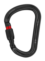 Petzl Tactical Black WILLIAM Screw-lock Aluminum Carabiner (M36ASLN)