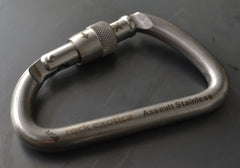 Rock Exotica Assault Stainless Steel Screw-Lock Carabiner - 30Kn