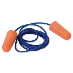 Corded orange disposable earplugs in dispenser boxes of 100 (EPOC)