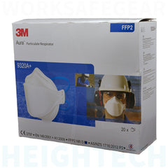 3M P2 Aura Particulate Respirator (9320A+) - PK-20