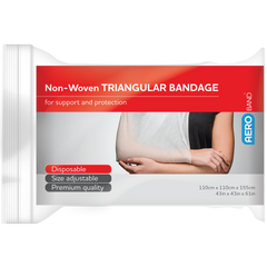 Aero Healthcare AEROBAND Non-Woven Triangular Bandage 110 x 110 x 155cm Bag/10